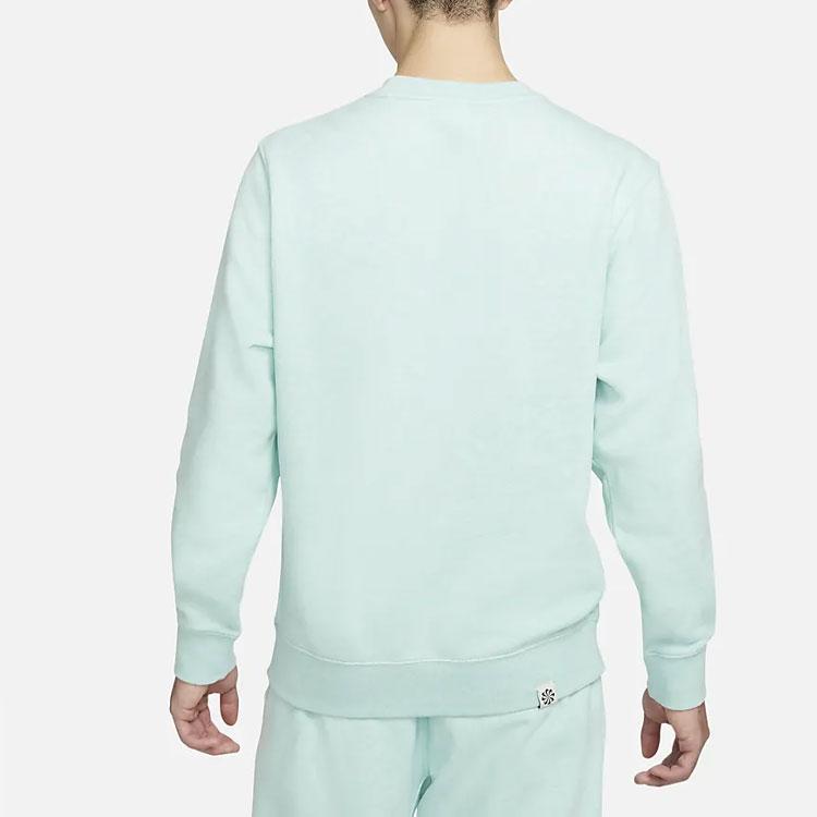 Nike Cotton Round Neck Pullover Long Sleeve Sweatshirt Men Tops Blue DM5631-379