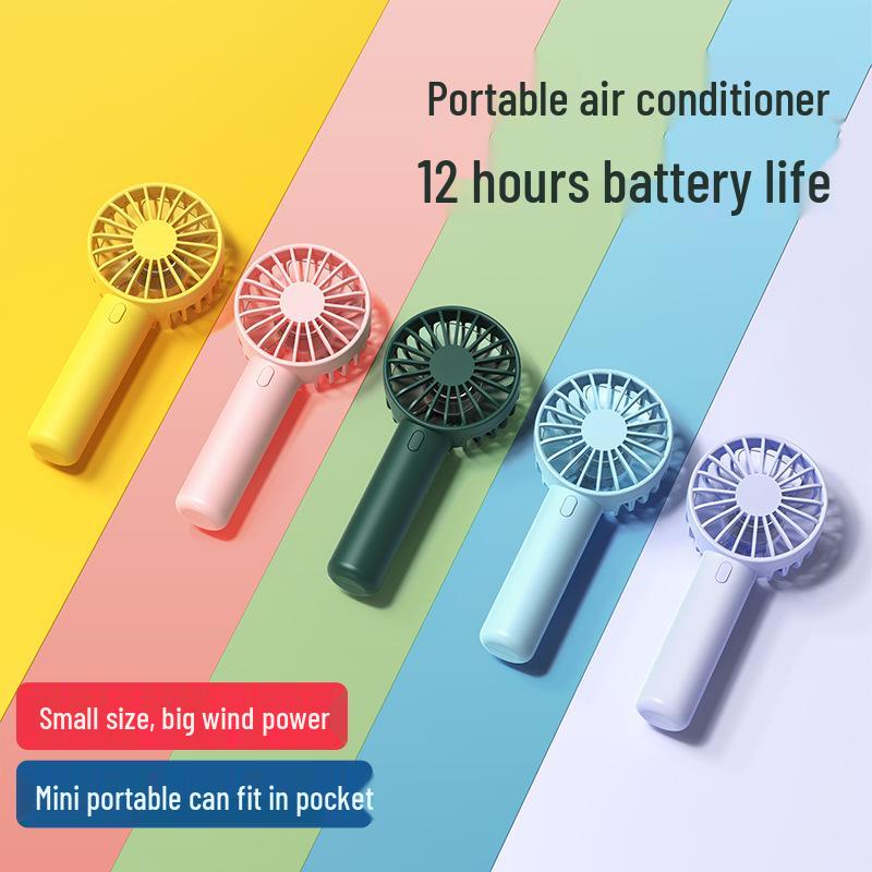 Rechargeable USB Mini Fan: Powerful, Silent, Portable Neck Hanging for Outdoor Use