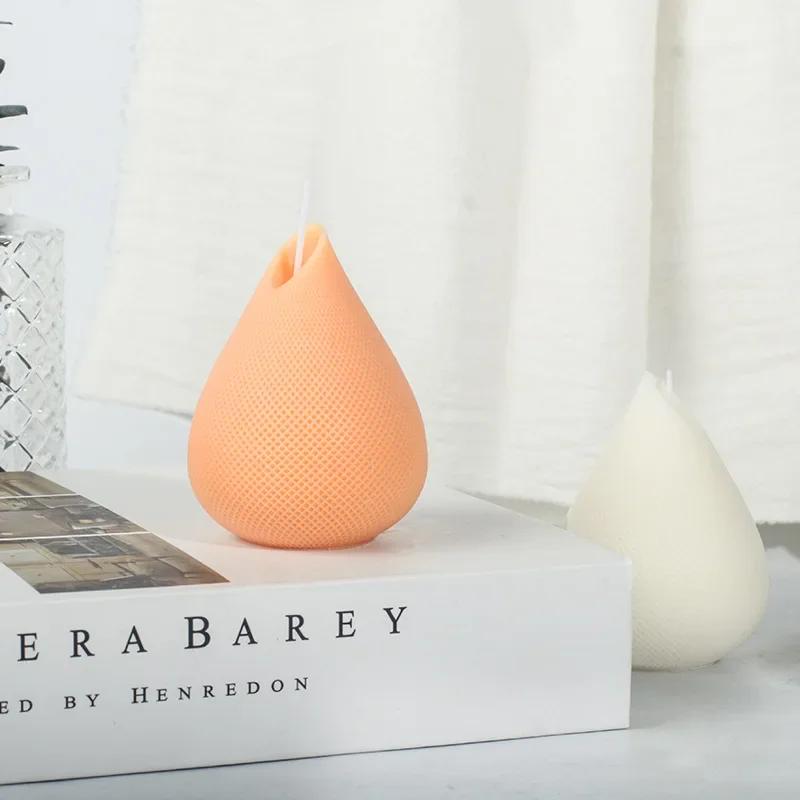 Water Droplets Silicone Candle Mold DIY Creative Geometry Candle Making Handmade Soap Resin Clay Mold Gifts Art Craft Home Decor