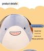 Hand-Warmer Yellow Duck Shark Plush Toy & Blanket - Cute, Soft, Insertable, Ideal for Nap Time or Air-Conditioned Rooms
