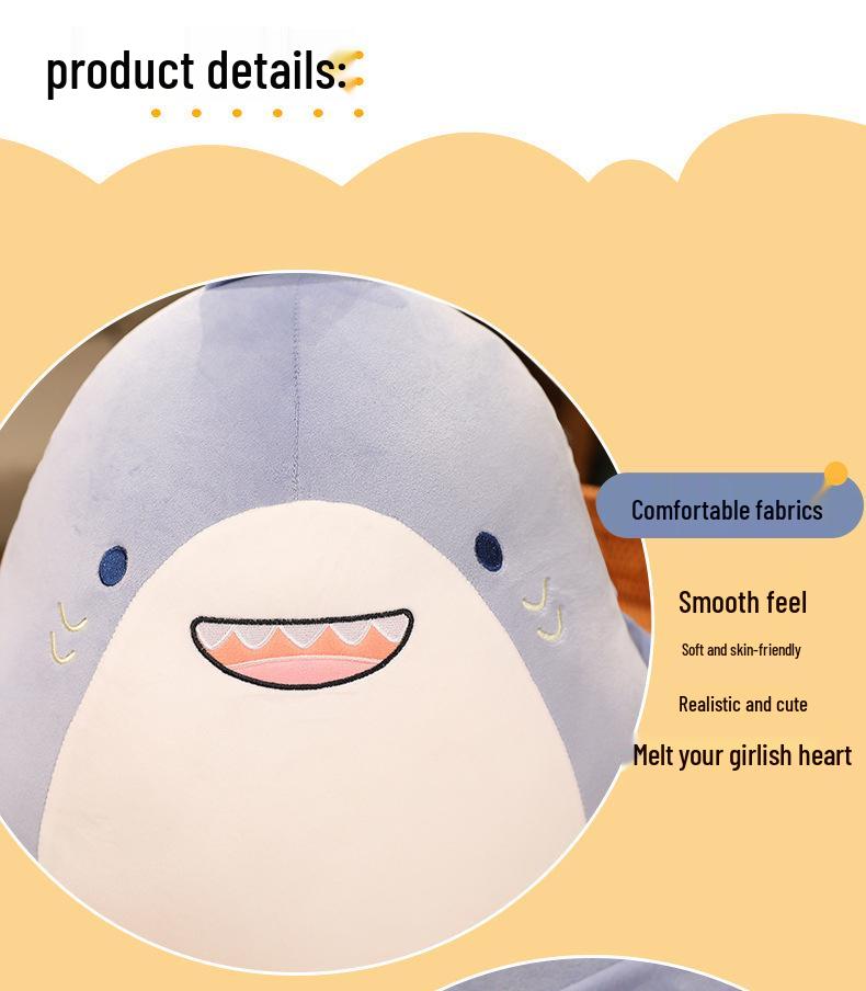 Hand-Warmer Yellow Duck Shark Plush Toy & Blanket - Cute, Soft, Insertable, Ideal for Nap Time or Air-Conditioned Rooms