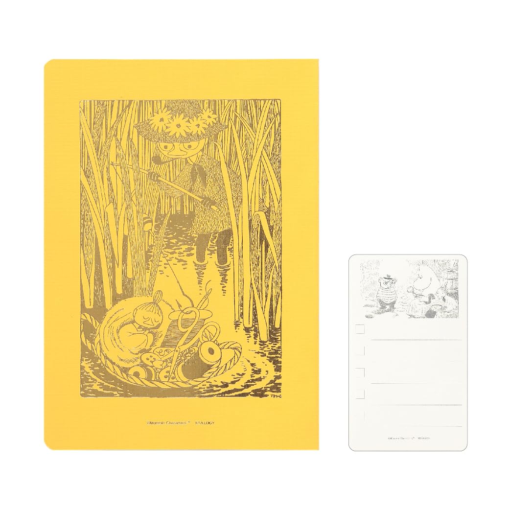 

Nitoms STALOGY Year Sticker X1466 Notebook, 1/2 Notebook, B6, Grid, Moomin, Yellow, To-Do Set,