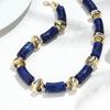 New Colorful Chunky Bamboo Tube Beaded Acrylic Choker for Women Man Statement Elbow Stack Necklace French Trendy Jewelry Gift
