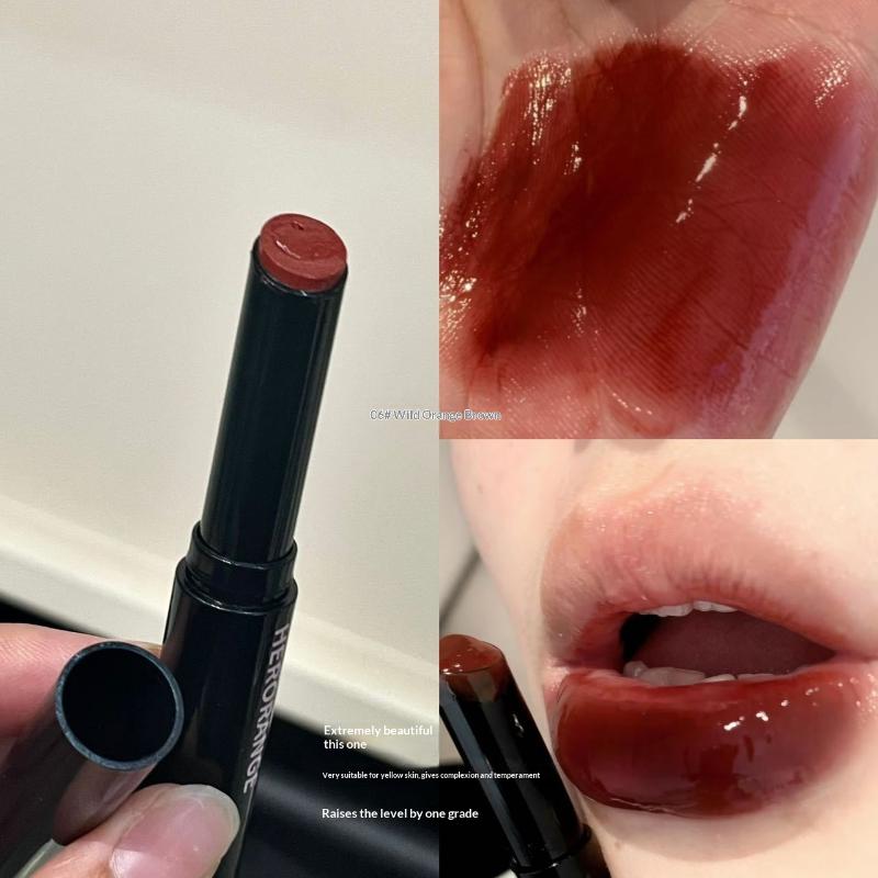 Spiegelglas Gelee Fester Lipgloss Pfirsich Lippenstift Feuchtigkeitsspendender Klarer Wasser Lipgloss Feuchtigkeitsspendender Lip Tint Make-up Koreanische Kosmetik