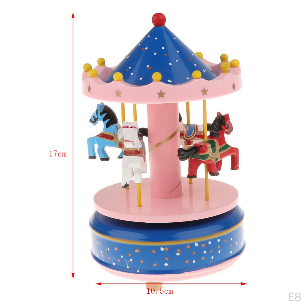 Classic -Round Carousel Music Box
