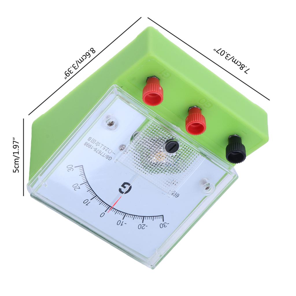 For Experiment Instrument Teaching Demonstration Galvanometer Scientific Ampere Sensor Sensitive Ammeter Detector Analog