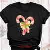 Christmas Candy Cane T Shirt Coquette Holiday Season Unisex Party Bow Xmas Vintage Soft Stylish Homme Versatile Fashion