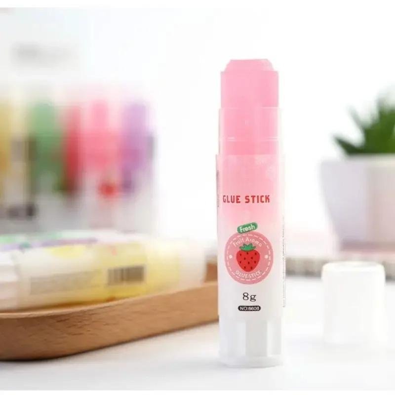 4 Pcs Cute Colorful Style Glue Stick High Viscosity Glutstick Solid Glue Paper Sticker Stationery Office Supplies.