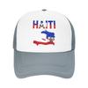 Haiti Flag Map Haitian Pride Mesh Baseball Caps Unisex Sport Trucker Worker Cap  Hat Adjustable Summer Trucker Hat