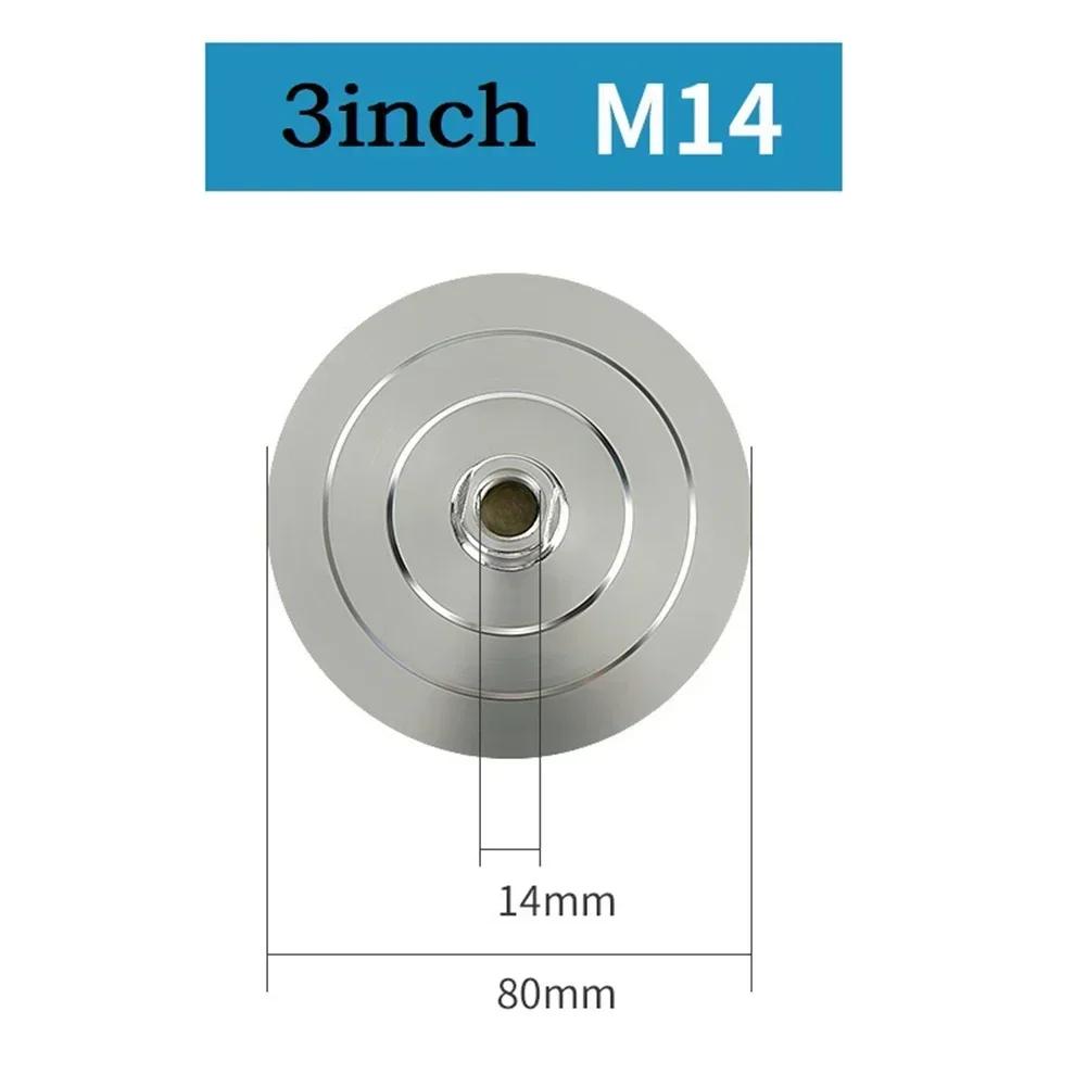 1Pc Diamond Polishing Pad 3/4inch Backer Pad Aluminum Base Backing Holder M14 M10 M16 Thread Connector Rod For Polisher Tools