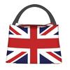 Isolierte Lunchtaschen mit Union-Jack-Flagge des Vereinigten Königreichs für Frauen, tragbare Thermo-Kühltasche, Bento-Box, für Strand, Camping, Reisen, Umhängetasche
