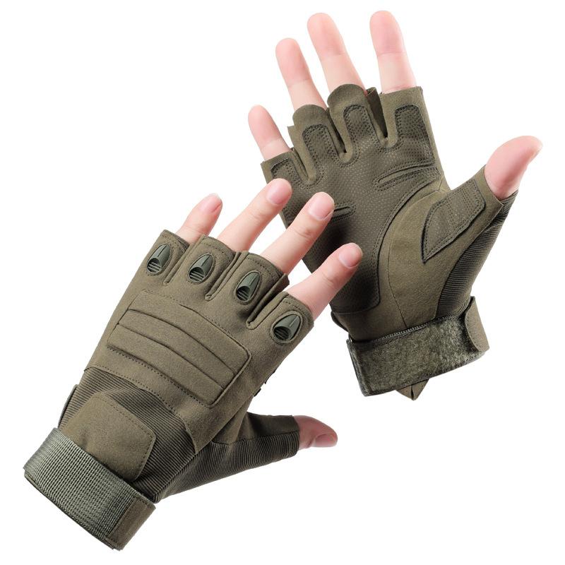 Men's Half Finger Wear-resistant Boxing Outdoor Locomotive Riding Sports Protective Gloves
