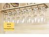 Jiahua Right Angle Hanging Wine Glass Rack for Bar or Kitchen