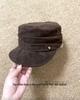 British Suede Equestrian Beret: Retro Flat Top Painter Hat for Autumn & Winter