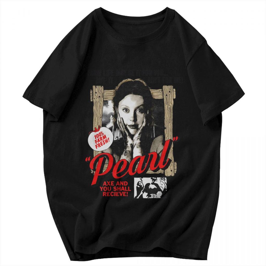 Men T Shirt 2025 Pearl Horror Movie Gifts Y2K Graphic Short Sleeve Unisex Clothing T Shirts