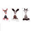 Fun Pet Toy Donkey Shape Corduroy Chew Toy for Dogs Puppy Squeaker Squeaky Plush Bone Molar Dog Toy Pet Training Dog Accessories