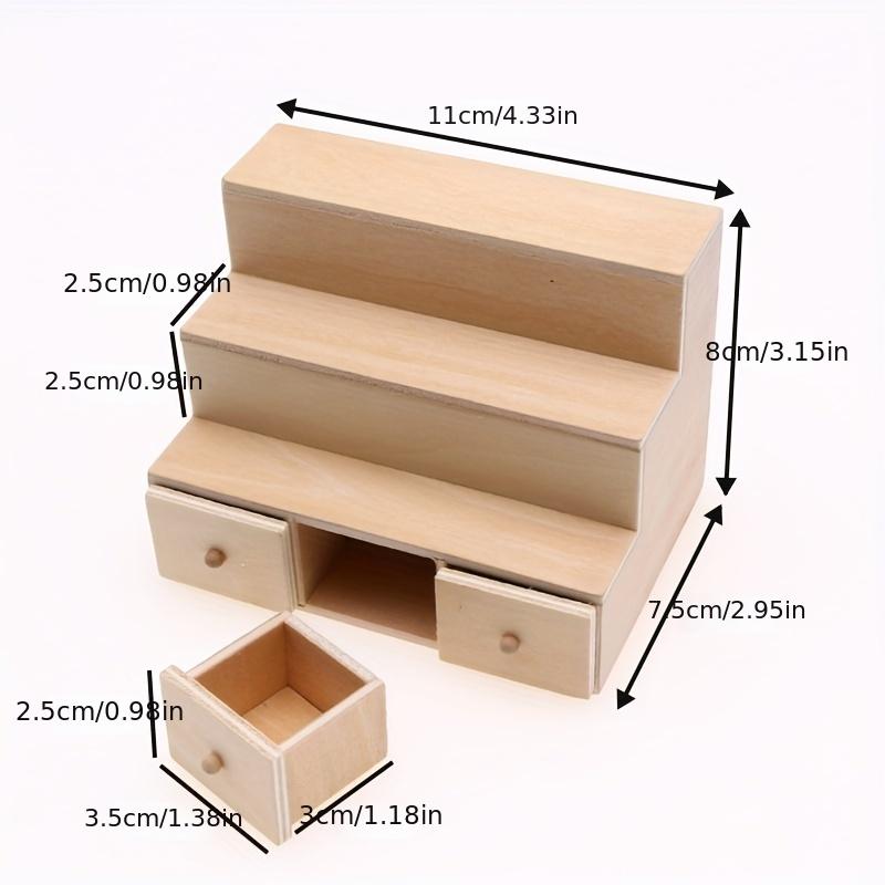 1:12 Dollhouse Miniatures Furniture Wood Multifunctional Display Cabinet Kid Toy Decortaion