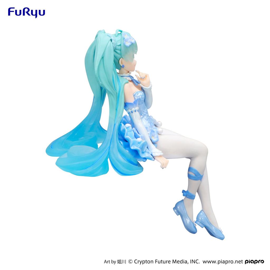 Hatsune Miku Series Noodle Stopper Figure Nemophila Pale Blue Furyu Hatsune Miku Flower Fairy Nemophila Pale Blue Color Noodle Stopper Statue Ver. - -