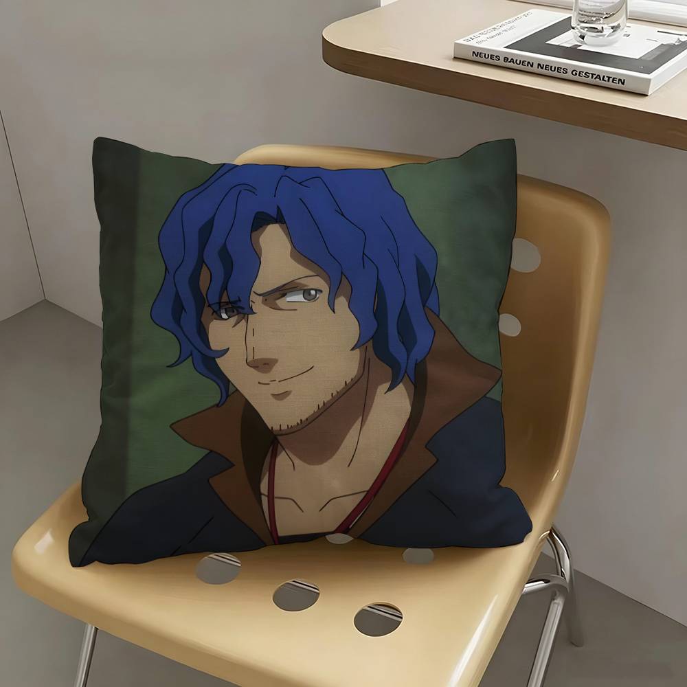 1pc Brain Unglaus Anime Characters Pillow Case Fashion Square Pillowcase Bedroom Sofa Room Ins Decoration Leisure