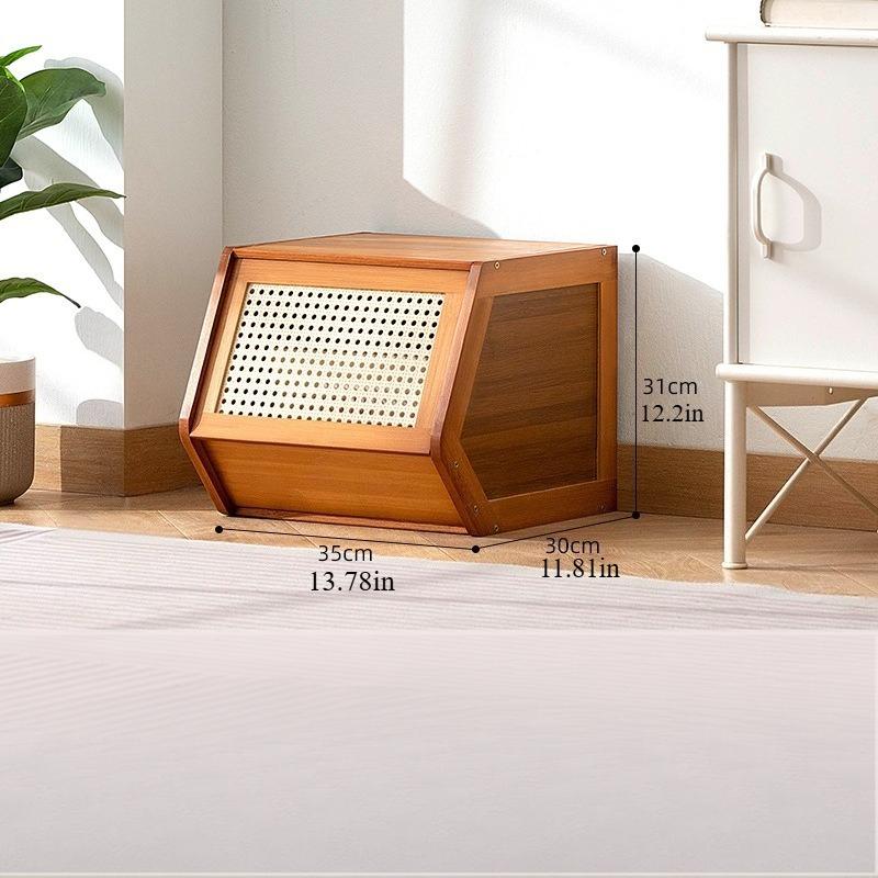 Rattan Chest Stackable Storage Cabinet of Drawers with Lots of Dining Room Living Room Bookcase Toys Storage Finishing Cabinet