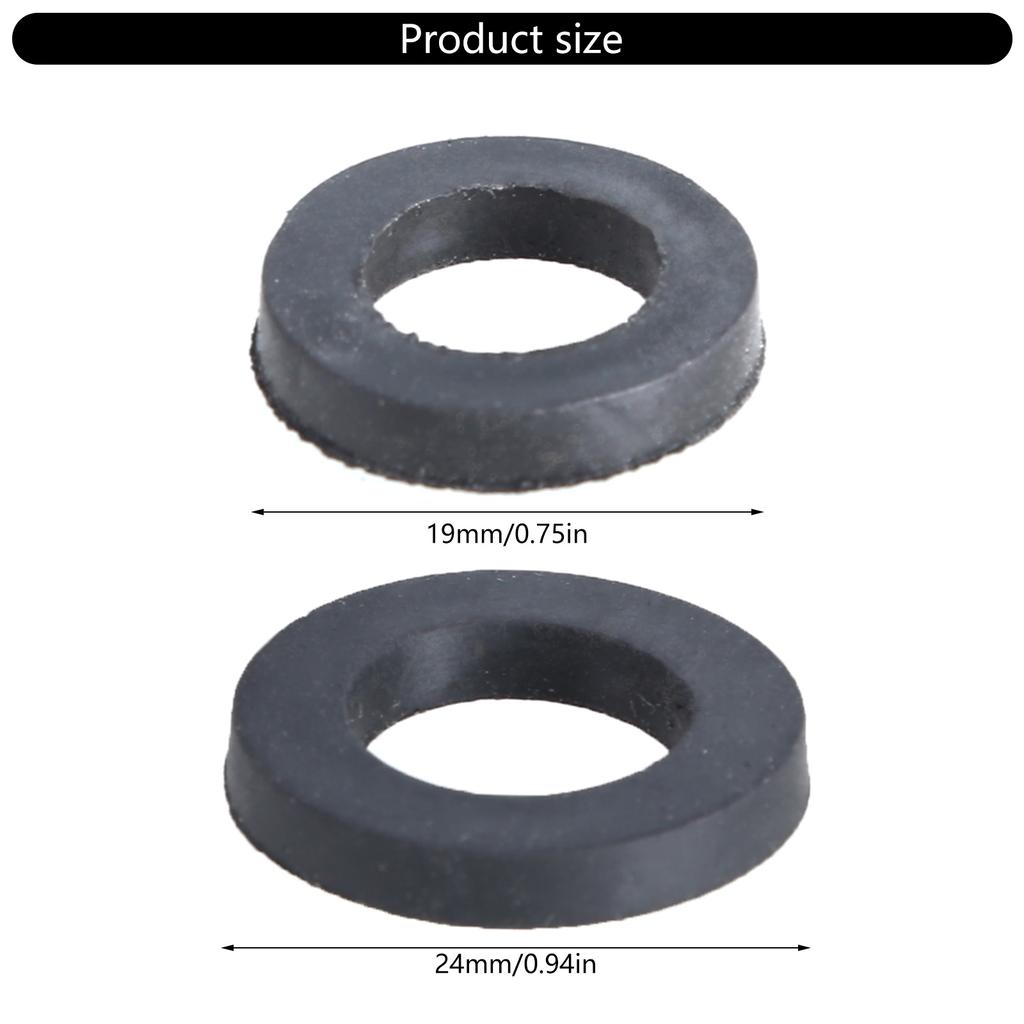 50pcs Shower Head Seal Rings Rubber Flat Washers Leakproof Gaskets set Simple Installation Upgrades for Hose Connectors