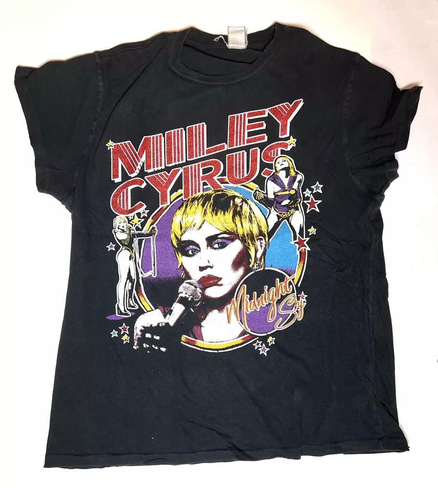 Miley Cyrus Midnight Sky Grafikdruck T-Shirt
