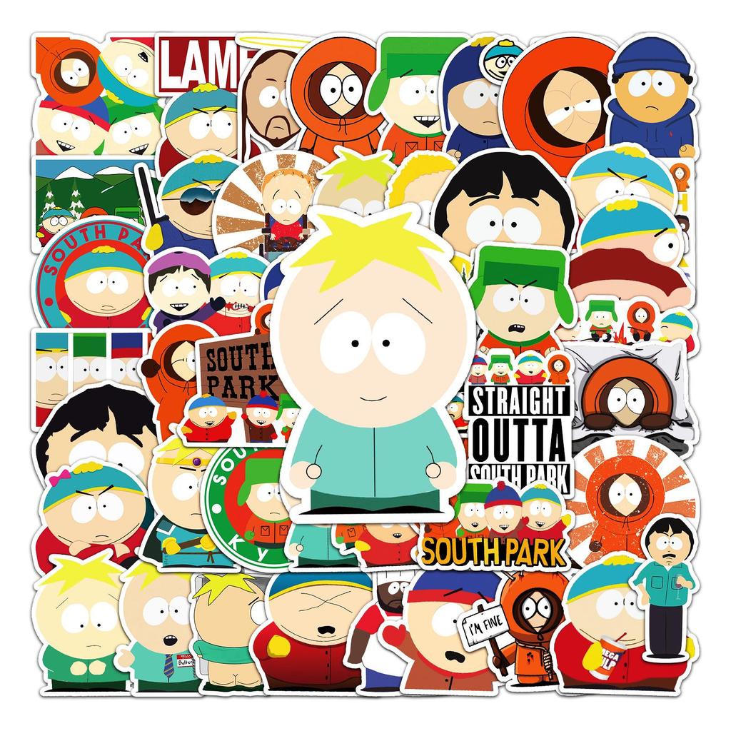 50 South Park Graffiti Cartoon Stickers - Creative DIY for Skateboards & Luggage