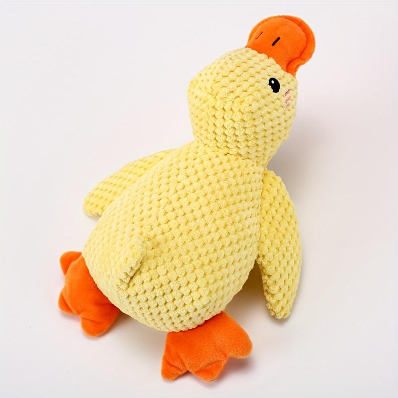 Interactive Plush Duck Dog Toy with Squeaker – Durable Chew Toy for Small To Medium Dogs, Fun Barking Sound for Playtime & Teeth Grinding