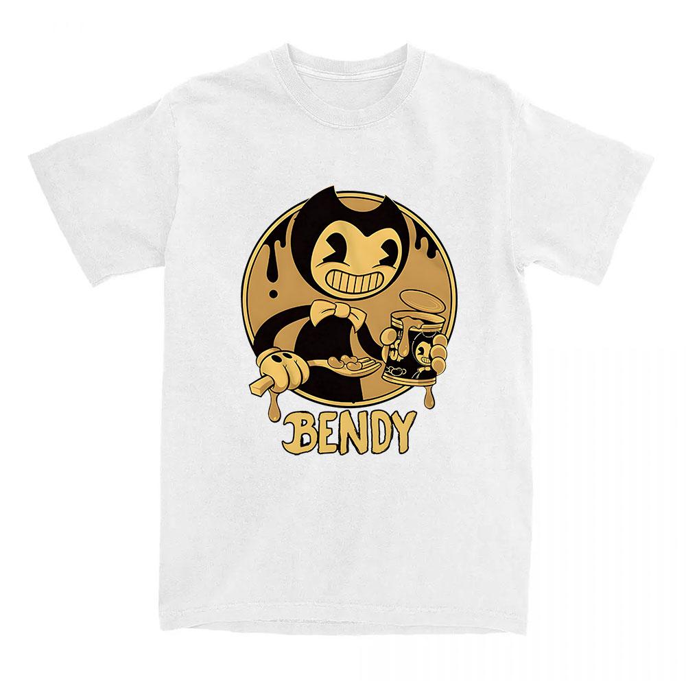

Гра Bendy and The Ink Machine Друковані Футболки Повсякденні Вільні Футболки з Круглим Коміром Streetwear Графічний Одяг XS