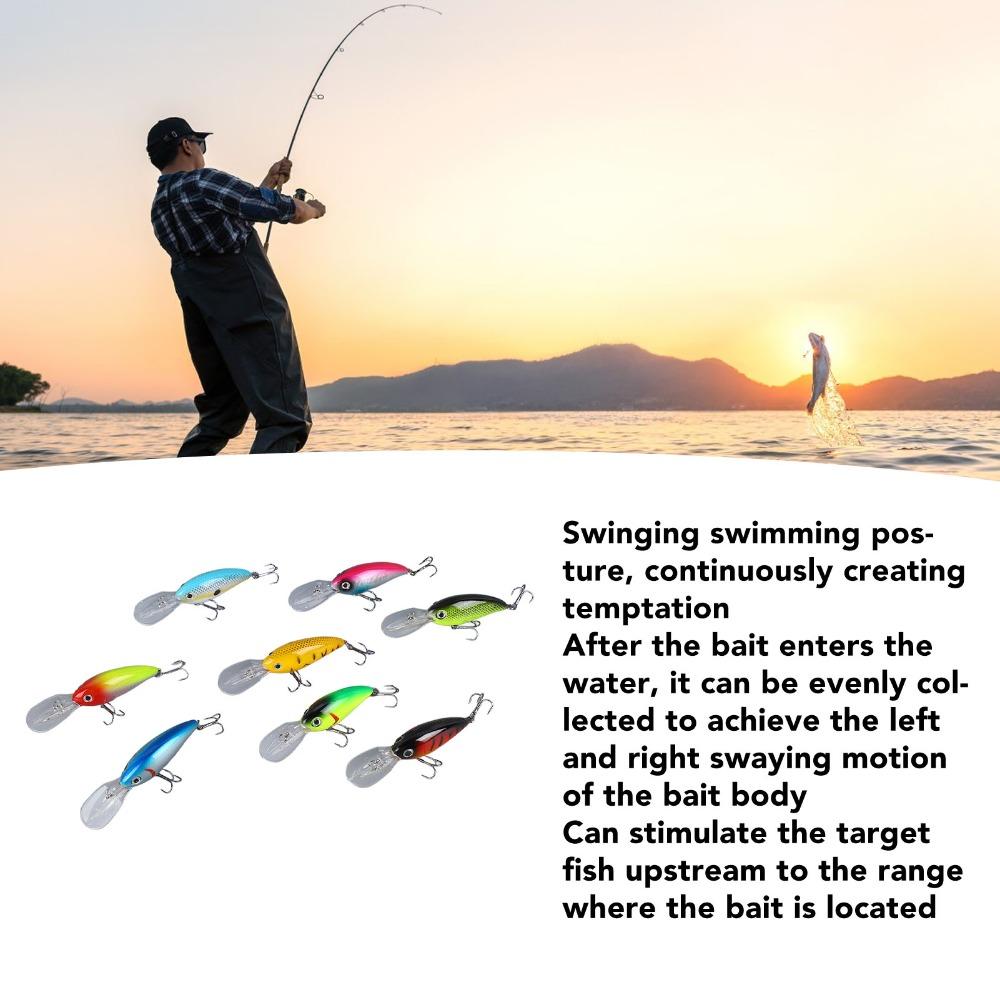 8PCS ABS Swimbaits Lures 10cm 14g Bass Fishing Lures Lifelike Crank Bait Freshwater Fishing