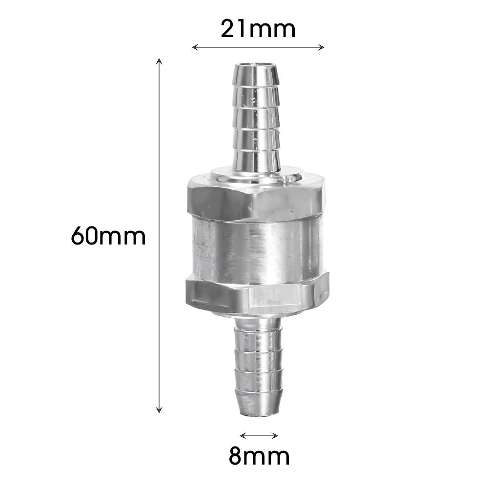Car One Way Fuel Non Return Check Valve 6/8/10/12mm for Peugeot Renault Universal Petrol Diesel Aluminium Alloy Tool Accessories