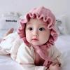 Newborn Baby Hat Autumn and Winter Super Cute Baby 3-12 Months Children's Ear Hat Wool Knitted Hat