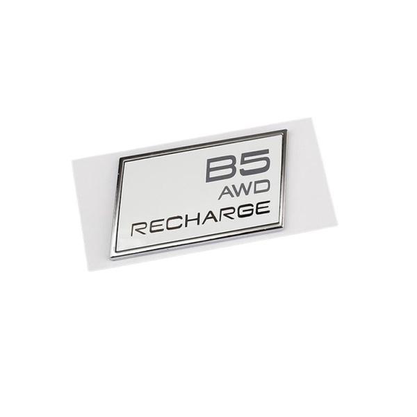 Car 3D ABS Trunk Badge Emblem Decals Sticker For Volvo T3 T4 T5 T6 T8 B5 B6 AWD Recharge XC40 XC60 XC90 V60 S60 S80 S90 V40 C30