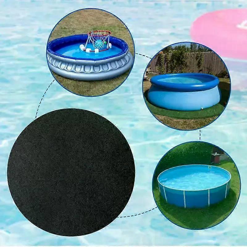 Hot Tub Mat For Bathtub 37m Diameter Non-Slip Inflatable Spa Pad Portable Waterproof Floor Protector Absorbent Ground Base For