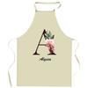 Tablier De Cuisine - Alyssa - Motif Lettre - Coton - Impression France