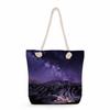 Starry Sky Print Thick Rope Single-shoulder Beach Bag 7229 CLE