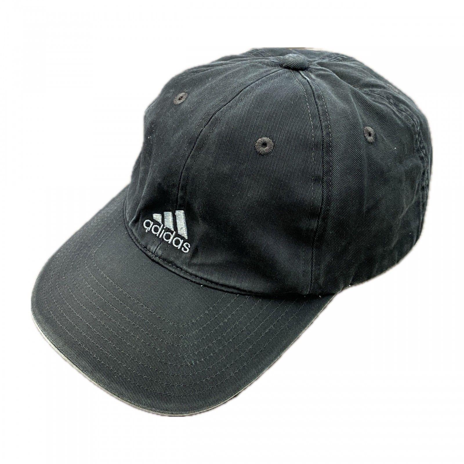 Used adidas Adidas 6 panel cap baseball cap black black F size used clothes [discount negotiable! ]
