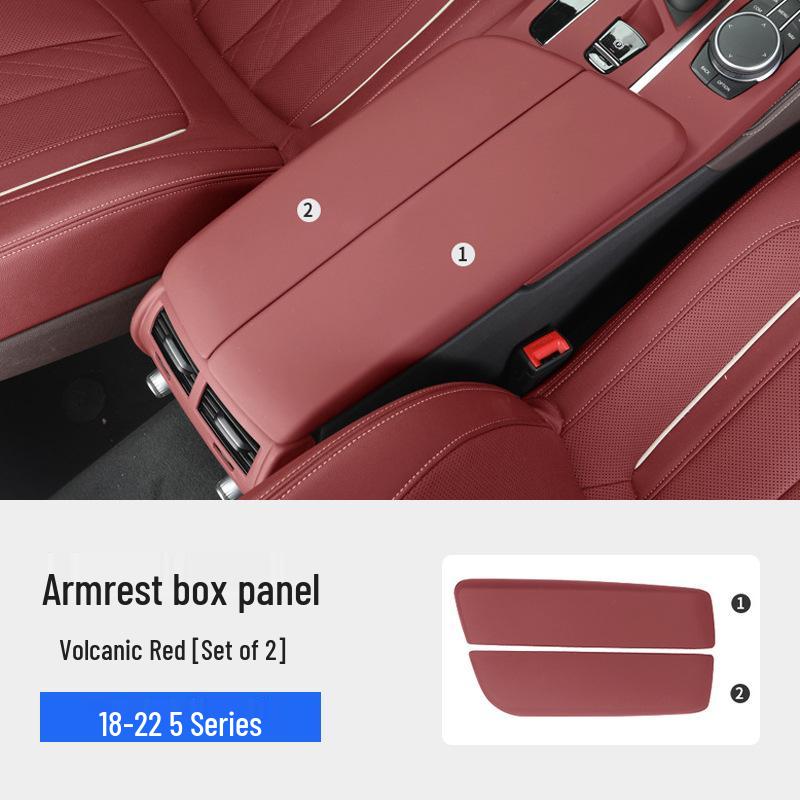 Накладка на подлокотник центральной консоли BMW для серий 3, 5, X3, X4, iX3/i3, X5, X6, X7 - Кожаный защитный чехол