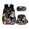 Cuphead 3pcs Set  Backpack School Bags Anime Shoulder Bag Pencil Case Camping Book Bags for Boys Girls Best Gift