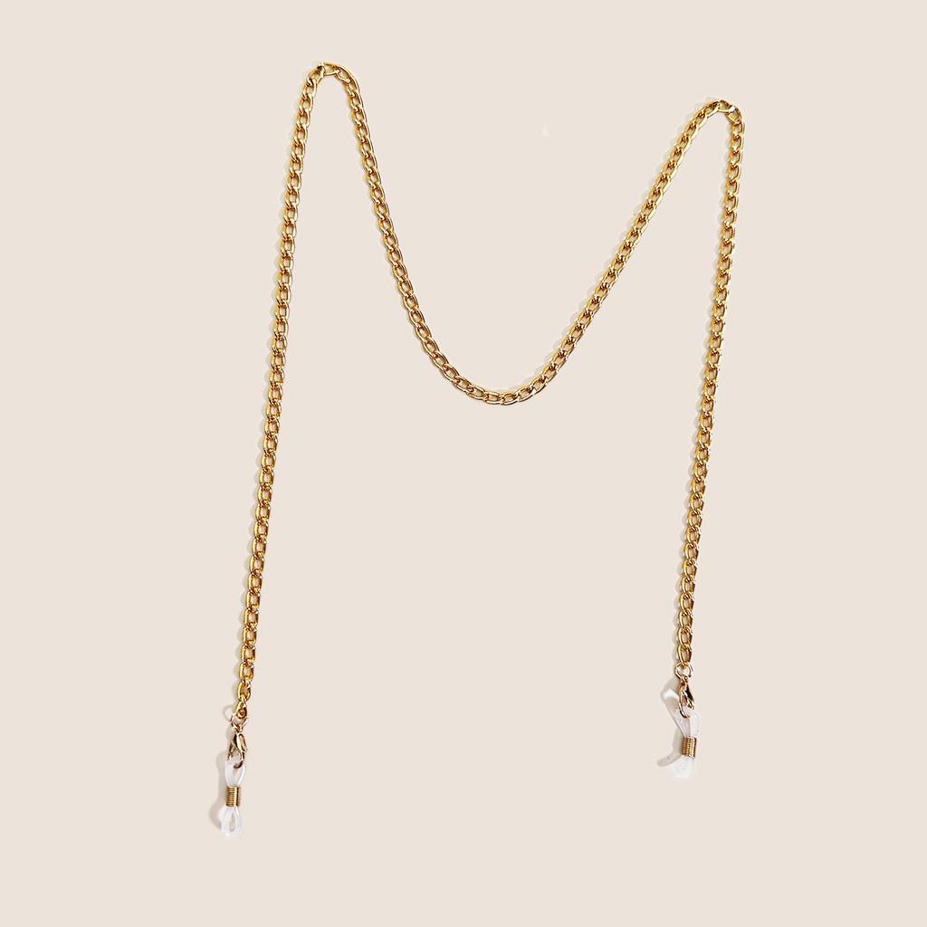 Trendy European & American Gold Metal Women's Eyewear Jewelry Chain