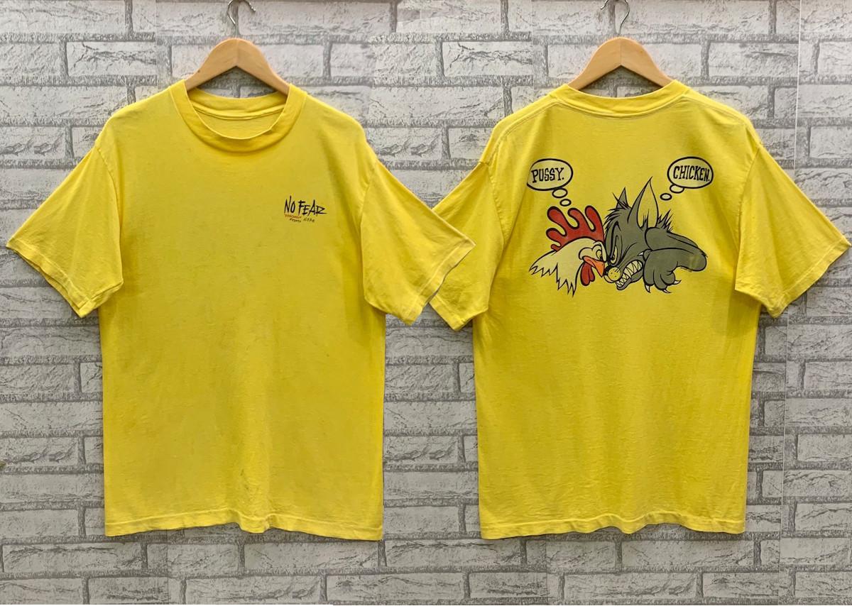 Vintage 90s No Fear Dangerous Gear Sports T-shirts S