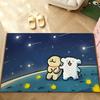 Cute M-Malteses Carpet Bathroom Anti-slip Mat Door Mat Home Decoration Mat Entrance Door Mat Scratch-resistant Door Mat