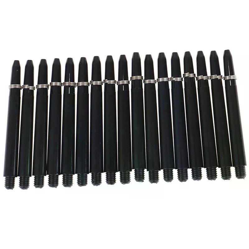 50pcs 48mm Nylon Dart Shafts with 2BA Screw Thread And Protection Ring Darts Rod Stems for Indoor Outdoor Games