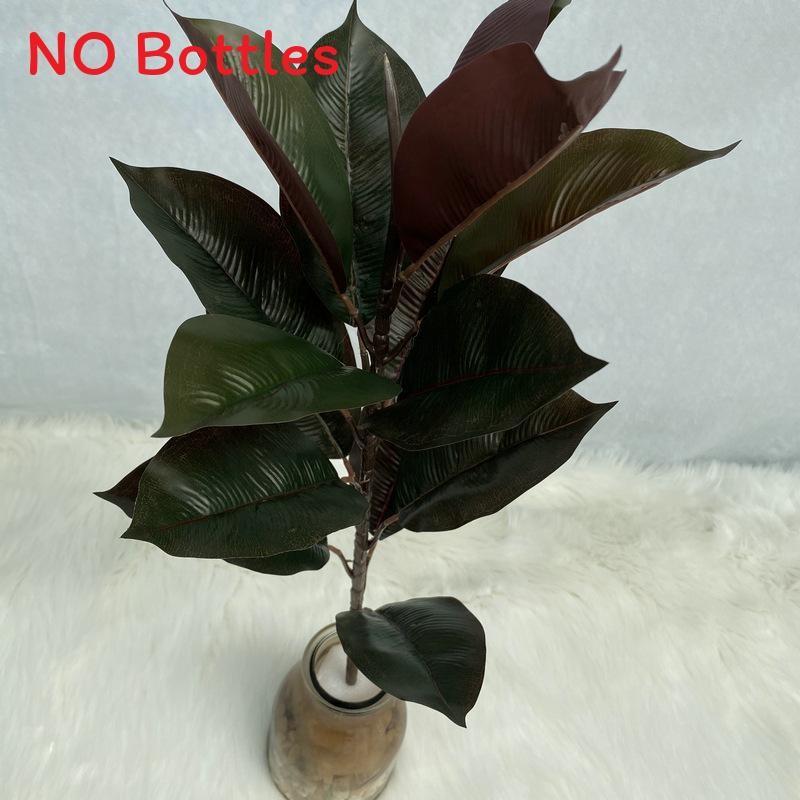 Realistic Plant Artificial Ficus Elastica Leaf Foliage Home Wedding Office Decor
