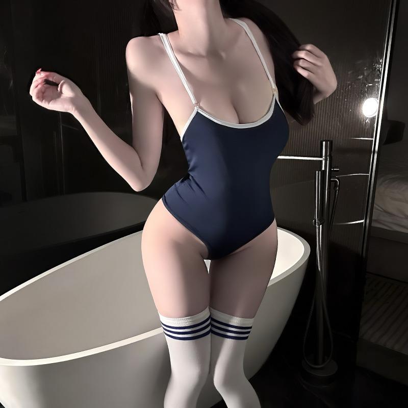 Sex Underwear Dead Tank Water Pure Desire Suspender Elastic Girl Pajamas Tight Sexy Plastic Jumpsuit Girl