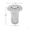 38mm 1.5'' Marine Boat Gas Fuel Petrol Tank Deck Fill Filler with Keyless Cap and Key 316 Stainless