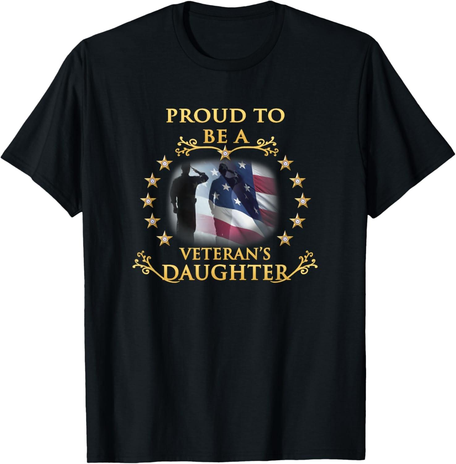 Proud Veteran Daughter Thank you veterans T-Shirt S