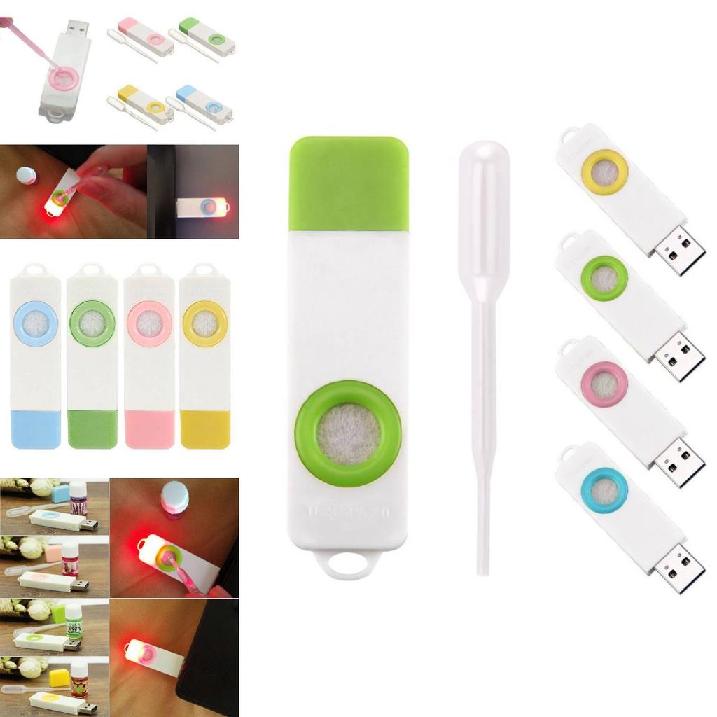 Premium Usb Scent Diffuser Car Air Freshener Mini Aromatherapy Gift White Gold