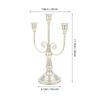 Vintage Iron 3-Arms Candelabrum Multi-Head Candlestick Decorative Metal Stand For Home Tabletop Party Decoration Household