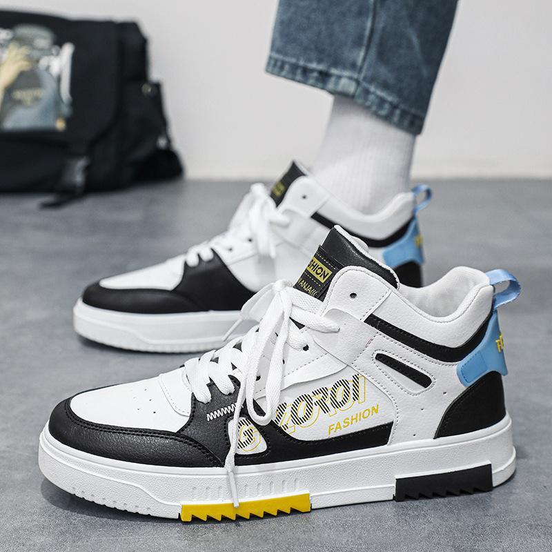 

2024 Новая мужская обувь, которую можно носить в течение четырех сезонов для студенческого спорта, отдыха, модной моды, противоскользящая и износостойкая спортивная обувь 44 синий